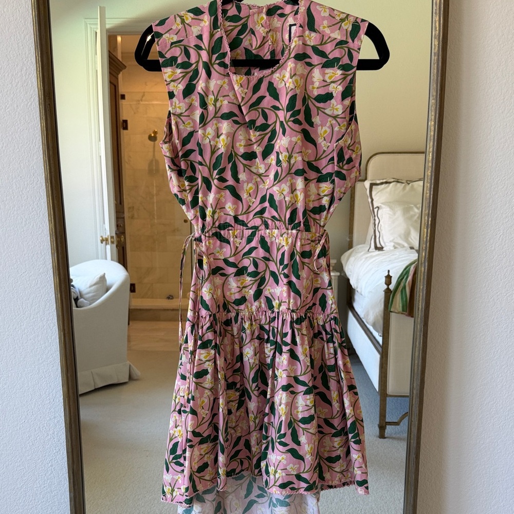 Agua Bendita floral open back dress